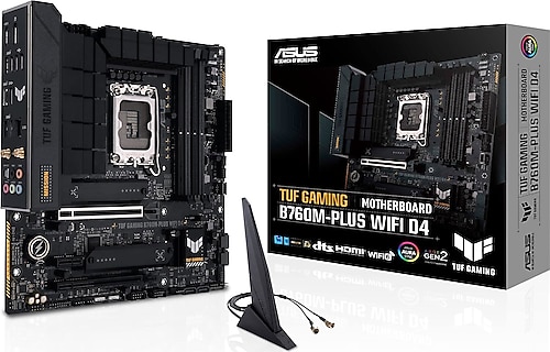 Asus TUF Gaming B760M-PLUS Wi-Fi D4 Intel LGA1700 DDR4 Micro ATX