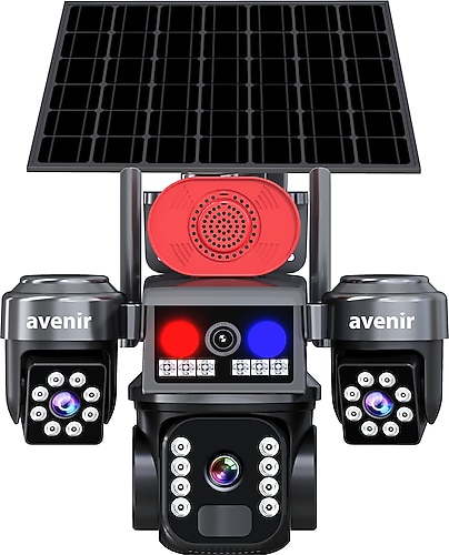 Avenir AV-S463 6 MP Güneş Enerjili Gece Görüşlü Güvenlik Kamerası