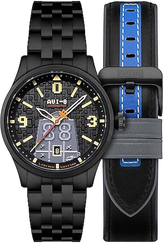 AVI-8 Flyboy Capcom 1942 Pixel Limited Edition AV-4121-33 Erkek