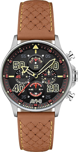 AVI-8 Hawker Typhoon Coningham Chronograph AV-4093-0B Kahverengi