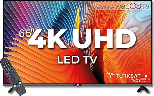 Awox 65A6500USWF 4K Ultra HD 65" 165 Ekran Uydu Alıcılı webOS Smart LED TV
