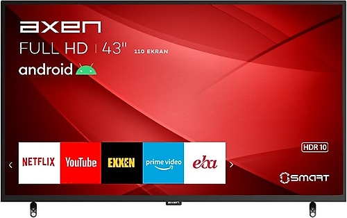 Axen AX43DIL13 Full HD 43" 109 Ekran Uydu Alıcılı Android Smart LED TV