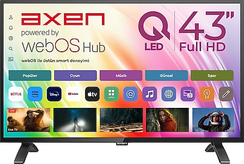Axen AX43QMN540SC-S Full HD 43