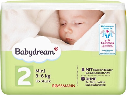 Babydream 2 Beden 36'lı Bebek Bezi