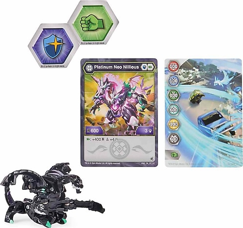Bakugan Legends Platinum – Neo Nillious – Figurine à Collectionner