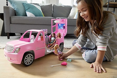 Barbie limo and 4 dolls online sainsburys