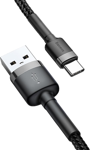 Baseus Cafule Catklf Bg M Usb To Type C Gri H Zl Arj Kablosu Fiyatlar Zellikleri Ve