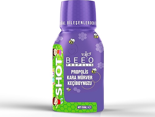 Bee'o Kara Mürver Keçiboynuzu Çocuk Shot Propolis 50 ml Fiyatları