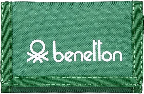 Benetton 70120 Yeşil Fermuarlı Spor Cüzdan