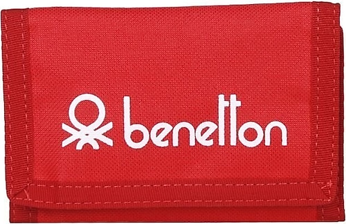 Benetton 70121 Kırmızı Fermuarlı Spor Cüzdan