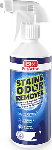 Bio PetActive Stain Odor Remover 490 ml Kedi ve Kopekler icin Leke ve Koku Giderici Sprey