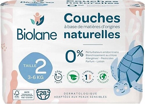 Couches biolane taille 2