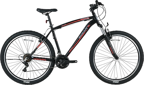 Bisan MTS 4600 V 29 Jant 21 Vites Erkek Dağ Bisikleti Mat-Siyah-Kırmızı