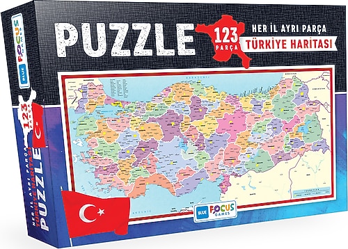 Blue Focus Türkiye Haritası 123 Parça Puzzle BF124 Fiyatları