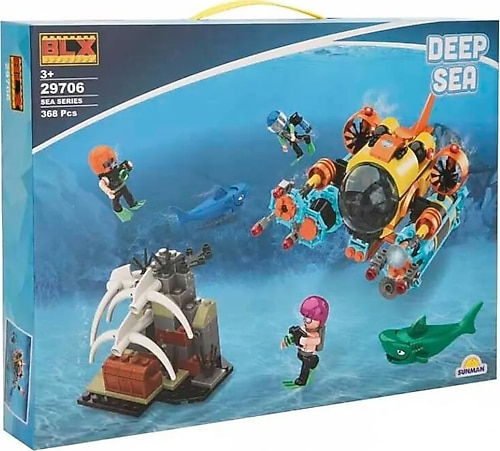 BLX Sea Figürlü Su Altı Keşif Aracı Blok Yapım Seti 29706