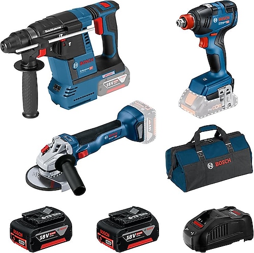 Bosch GBH 18V-26 Kırıcı Delici + GDX 18V-200 Somun Sıkma + Bosch GBH 18V-26 Kırıcı Delici + GDX 18V-200 Somun Sıkma +