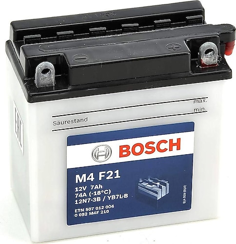 Bosch M4 F21 12 V 7 Ah 74 A EN Motosiklet Aküsü Fiyatları