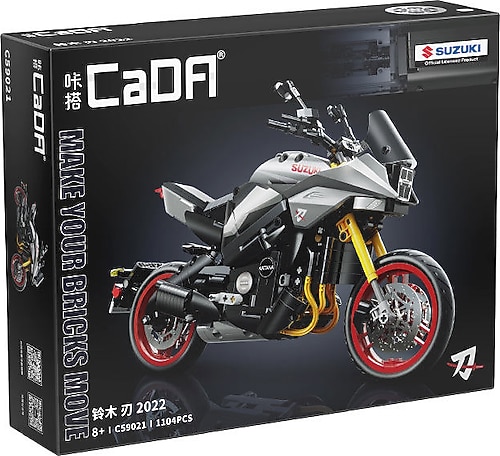 Cada Suzuki Katana 2022 Motosiklet C59021W 1104 Parça Blok Oyuncak