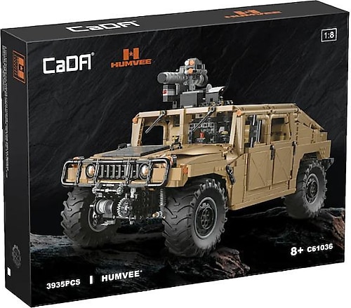 Cada Uzaktan Kumandalı Humvee Araç C61036W 3935 Parça Blok Oyuncak
