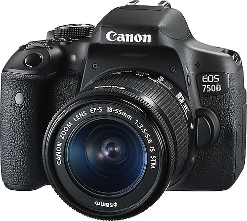 Canon EOS 750D + 18-55 mm Lens Dijital SLR Fotoğraf Makinesi