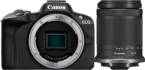Canon EOS R50 + 18-150mm Lens Aynasız Fotoğraf Makinesi Fiyatları
