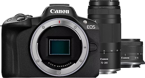 Canon EOS R50 + 18-45mm + 75-300mm Lens Aynasız Fotoğraf Makinesi