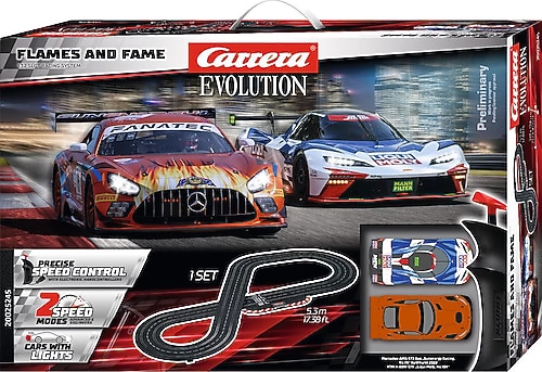 Carrera GO Evolution Flames and Fame UK plug Yarış Seti 20025245