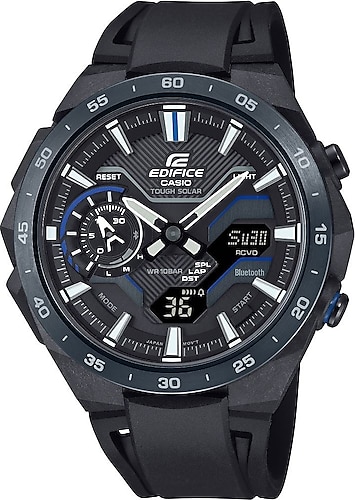 Casio Edifice Windflow ECB-2200 Silikon Kordon Erkek Kol Saati
