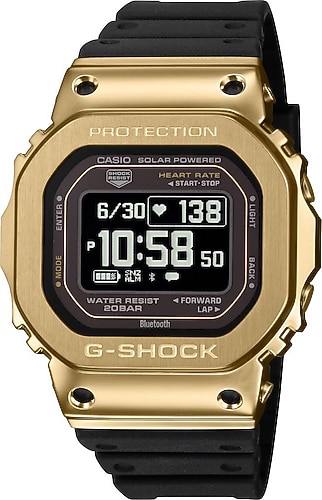 Casio G-Shock G-Squad DW-H5600-9DR Siyah-Altın Akıllı Saat