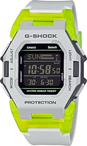 Casio G-Shock GD-B500MW-8DR Beyaz-Neon Yeşil Erkek Kol Saati
