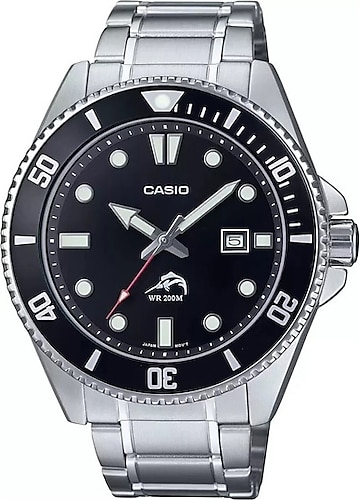 Casio Standart MDV-106DD-1A1 Çelik Kordon Siyah Erkek Kol Saati