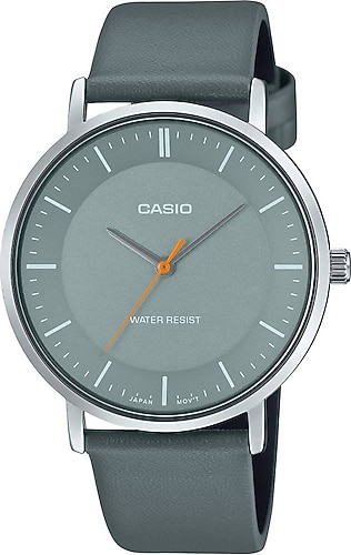 Casio Standart MTP-VT04L-8EDF Deri Kordon Gri Erkek Kol Saati