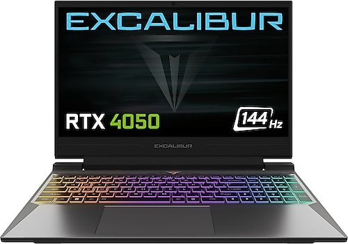 Casper Excalibur G870.1245-BFA0X-B i5-12450H 16 GB 1 TB SSD RTX4050 15.6" Full HD Notebook