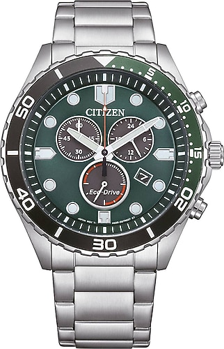 Citizen Core Eco-Drive AT2561-81X Çelik Kordon Yeşil Erkek Kol