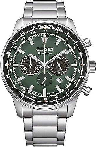 【CHALUS】 Citizen Eco-Drive CA4500-91X Çelik Kordon Yeşil Erkek Kol Saati