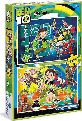 T-BENさん専用 +2 910 Clementoni Ben 10 2x20 Parça Puzzle 07035 Fiyatları, Özellikleri
