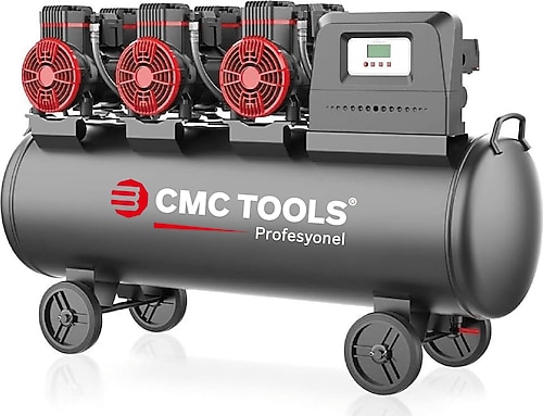Mt.H　エアコンディショナー Cmc Tools CMC-9HE-0914 100 lt 6 Hp Sessiz Yağsız Hava Kompresörü