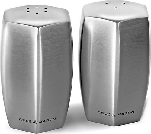 Cole & Mason H101849 Lymington Çelik Tuzluk Biberlik Seti