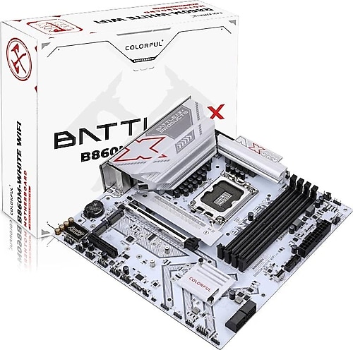 Colorful BATTLE-AX B860M-White Wi-Fi V20 Intel LGA1851 DDR5 Micro