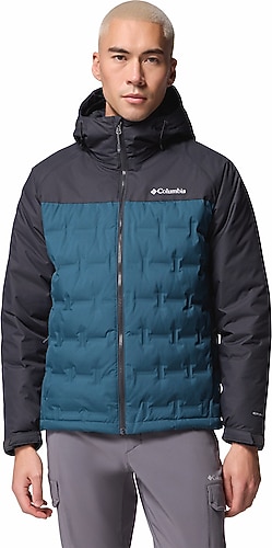 Columbia Grand Trek III Down WM7857-429 Kapüşonlu Mavi Erkek Şişme