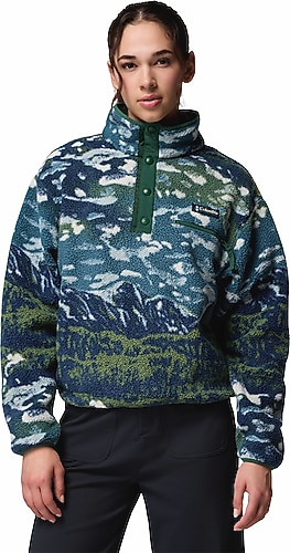 Columbia Helvetia II Printed Cropped AL5760-492 Mavi-Yeşil Kadın