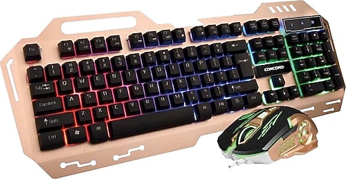 Concord C-58 Kablolu Oyuncu Klavye Mouse Seti Fiyatları