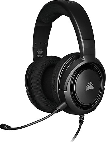 Corsair HS35 CA-9011195-EU Kablolu Mikrofonlu Kulak Üstü Oyuncu Kulaklığı Siyah