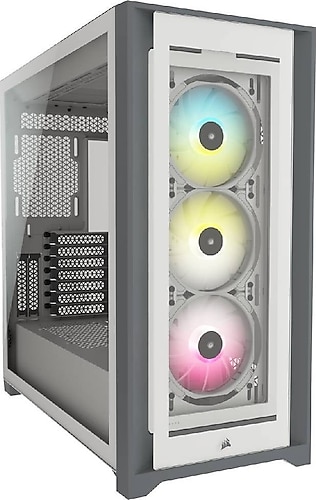 Corsair iCUE 5000X RGB CC-9011213-WW Fanlı Beyaz E-ATX Oyuncu