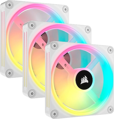 Corsair QX120 RGB ファン 3個セット ホワイト② CORSAIR QX120 RGBファン3個セット