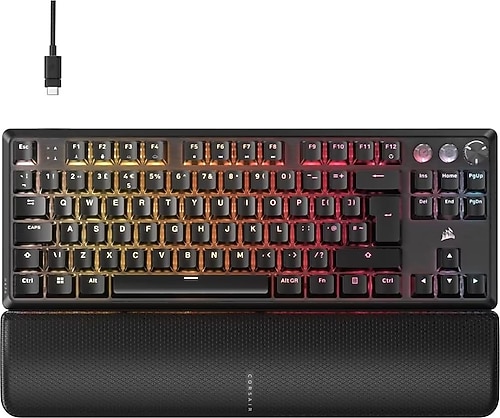 Corsair K70 Pro CH-911911G-TR Siyah RGB TKL MGX V2 Switch Kablolu