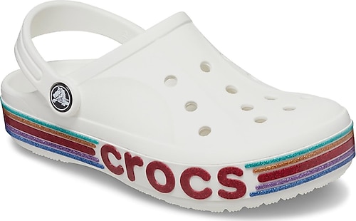 Crocs Bayaband Rainbow Glitter Clog T 209731 Bebek Terlik