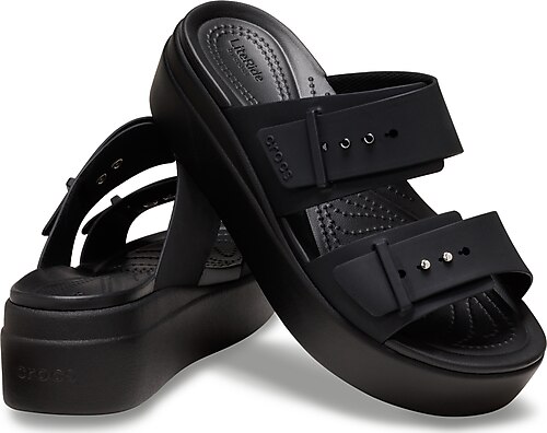 Crocs Brooklyn Buckle Low Wedge 207431 001 Siyah Kad n Terlik Fiyatlar Ozellikleri ve Yorumlar En Ucuzu Akakce