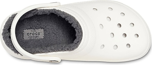 Crocs white fuzzy on sale