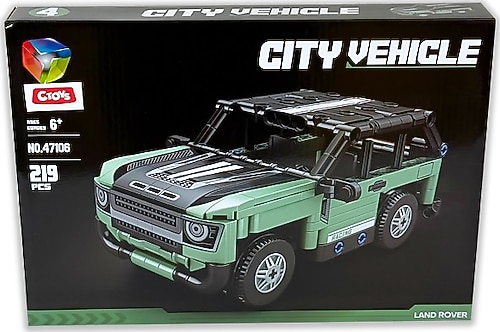 Ctoys City Vehicle Land Rover 47106 228 Parça Blok Oyuncak